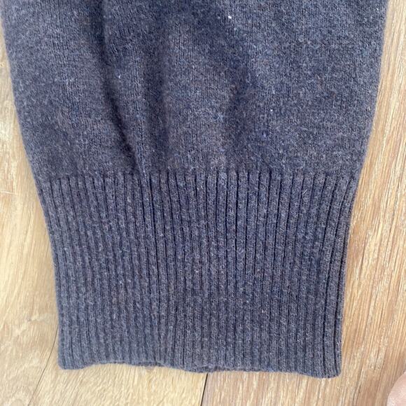 Men's The North Face Wool Blend Quarter Zip Sweater Large - Picture 4 of 6